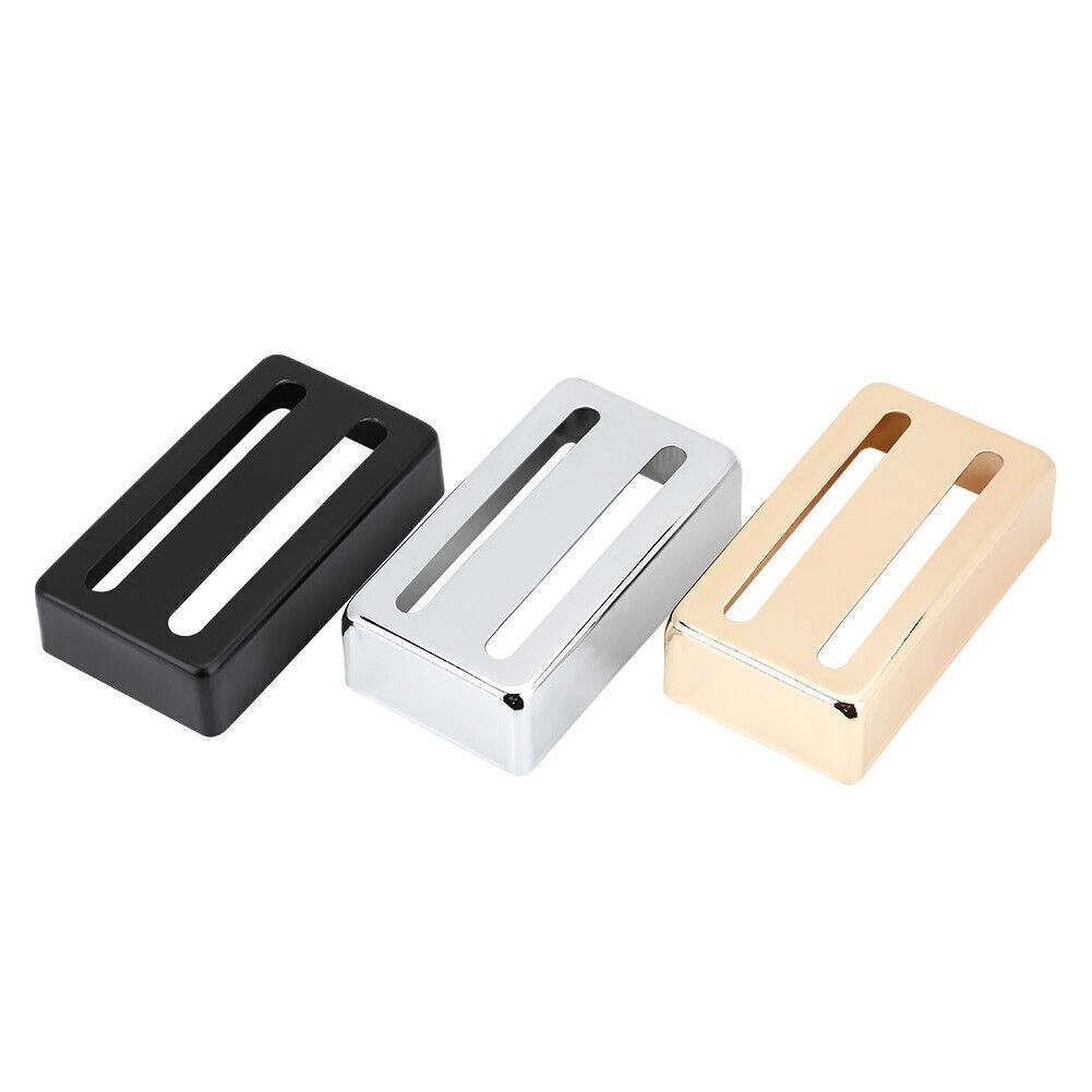 Two Slot Metal Guitar Pickup Case Brass Humbucker Cover for Electric Guitars