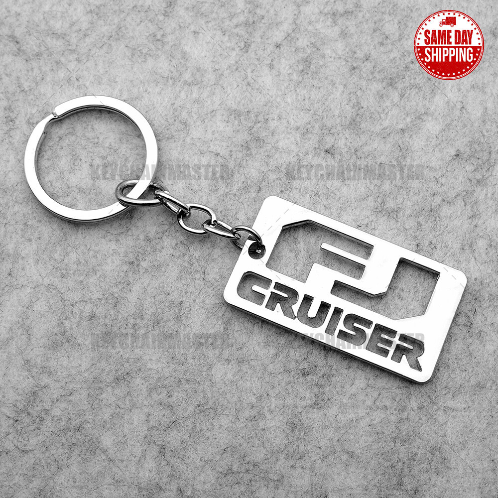 FJ Cruiser Letter 3D Logo Alloy Car Home Key Nameplate Keychain Ring Decorate