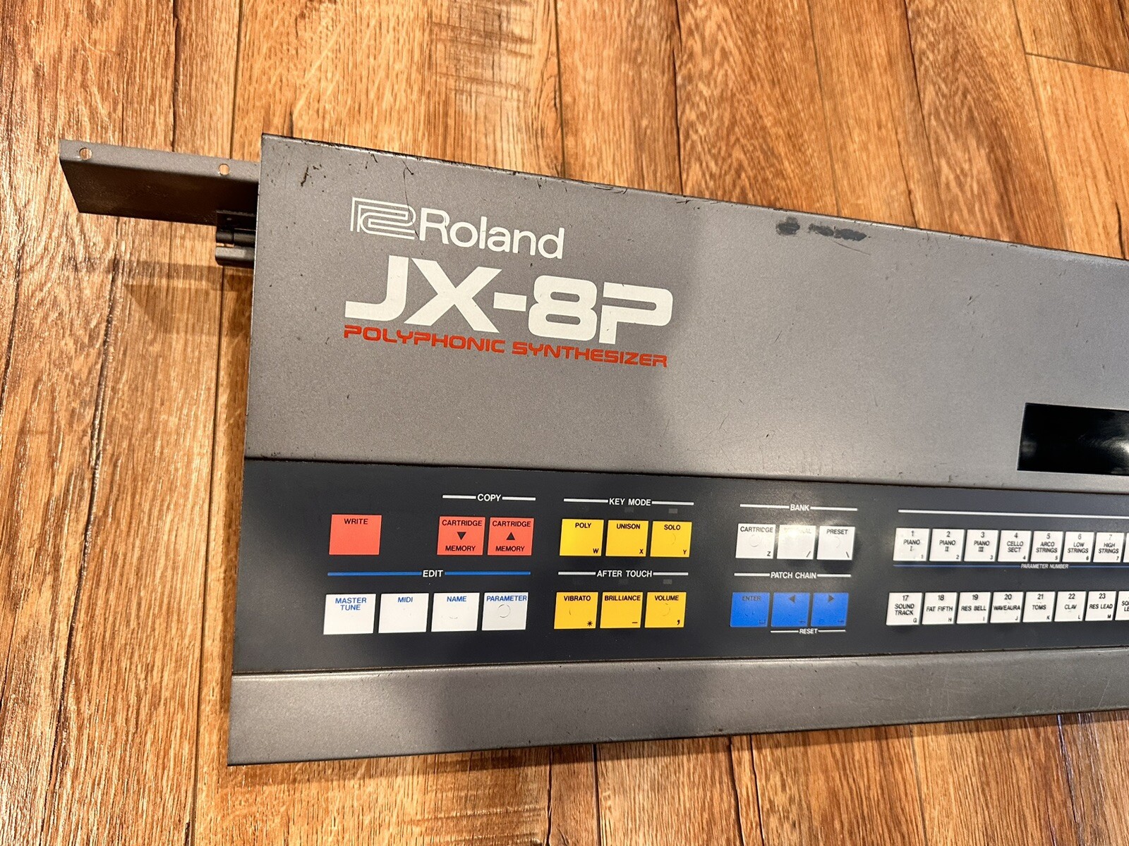 Roland JX-8P Synthesizer Top Metal Case Assembly