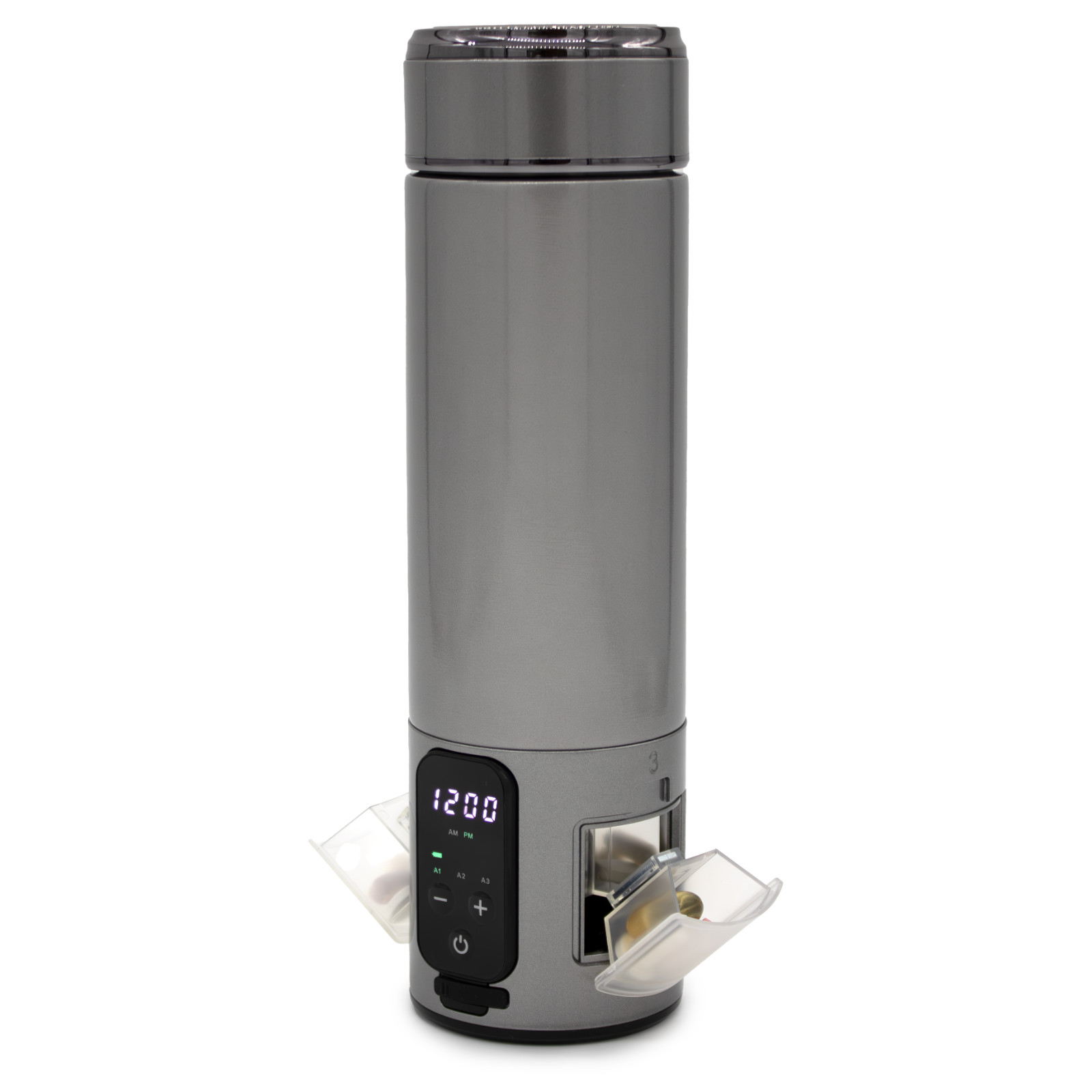 e-Pill Smart Stainless Steel Water Bottle and Medicine Reminder