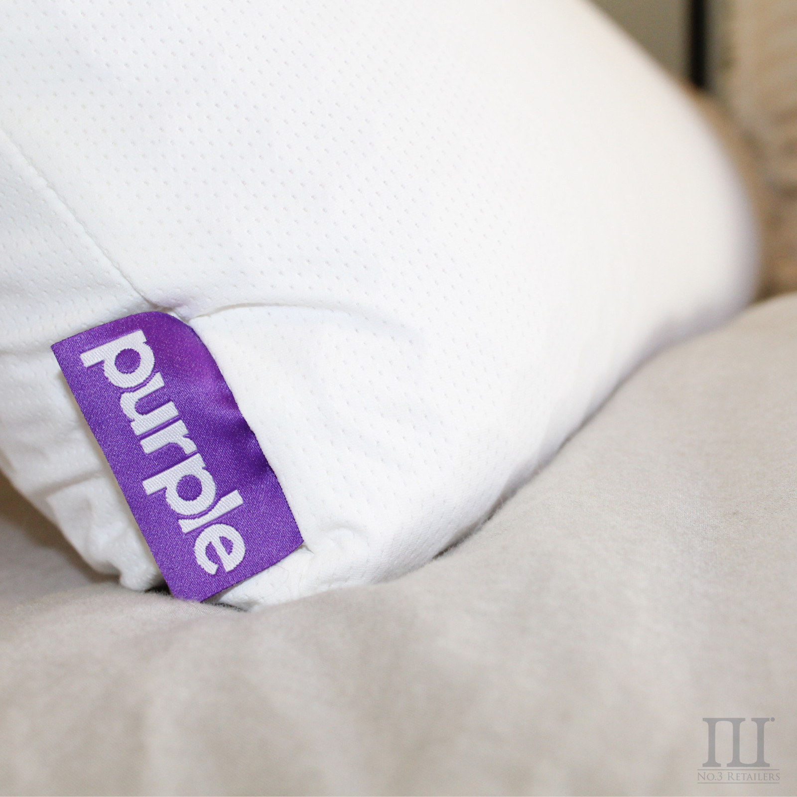 Purple GridCloud Grid Cloud Pillow, Down-Alternative, GelFlex Grid - Standard Sz