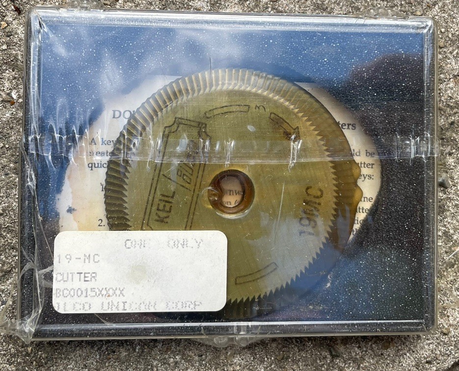 NEW NOS Ilco 19-MC 19MC Key Machine Replacement Cutter Cutting Wheel