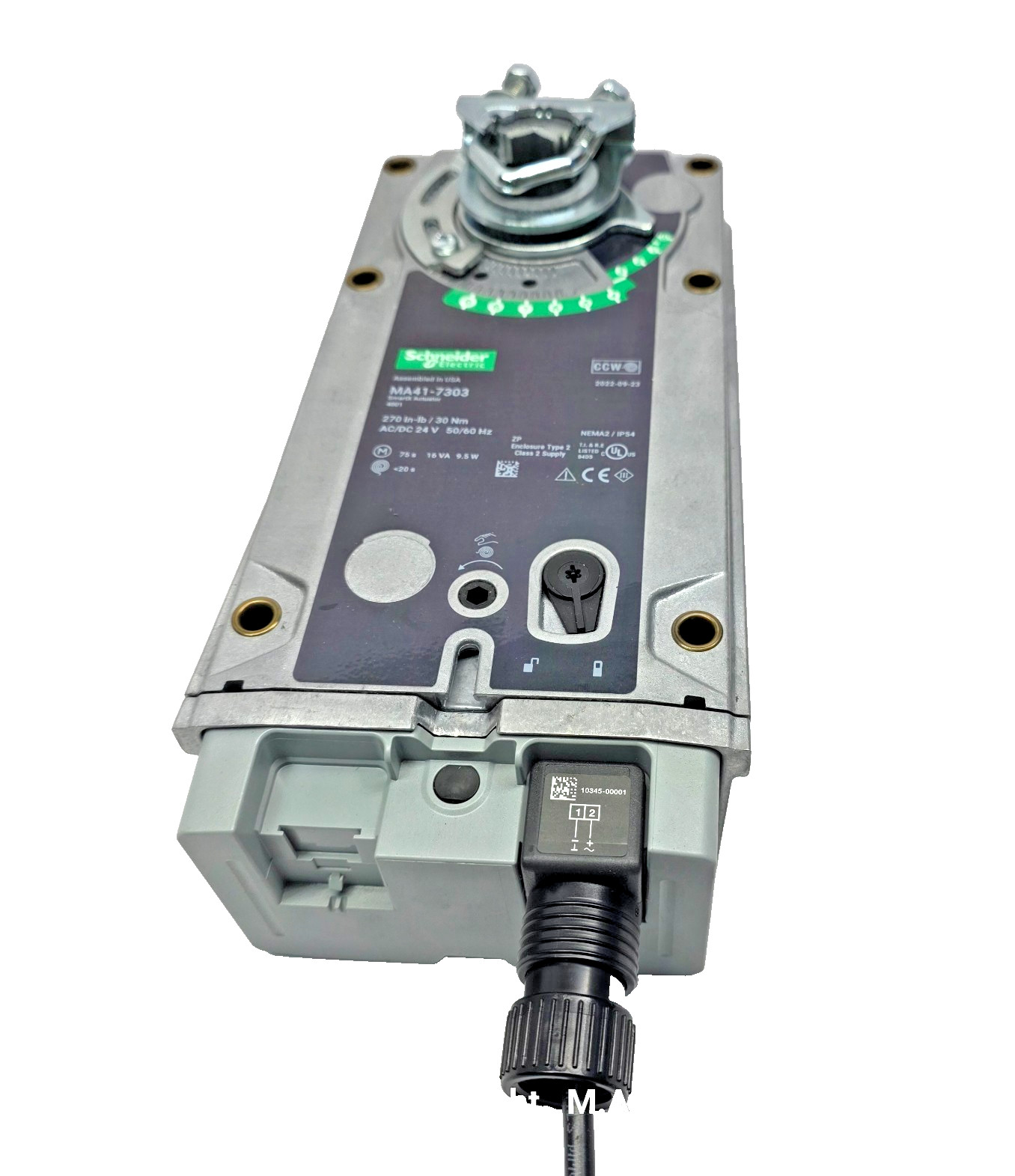 Schneider Electric MA41-7303 2 Position 270  lb-in Spring Return 24 Vac Actuator