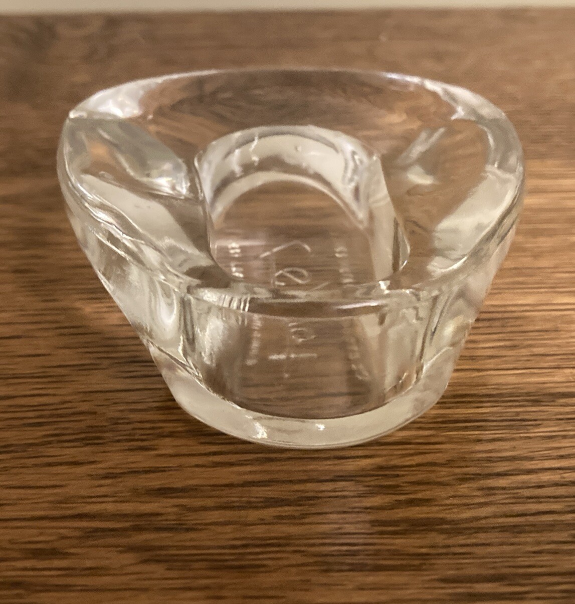 Jones Glass Miniature Bedpan 3” Clear Advertising Sample - Unusual And Unique