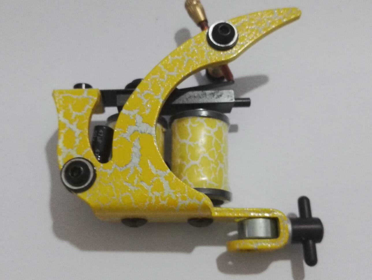 Design Pro Tattoo Machine Gun Shader Liner 8 Wrap Coils For Power Supply