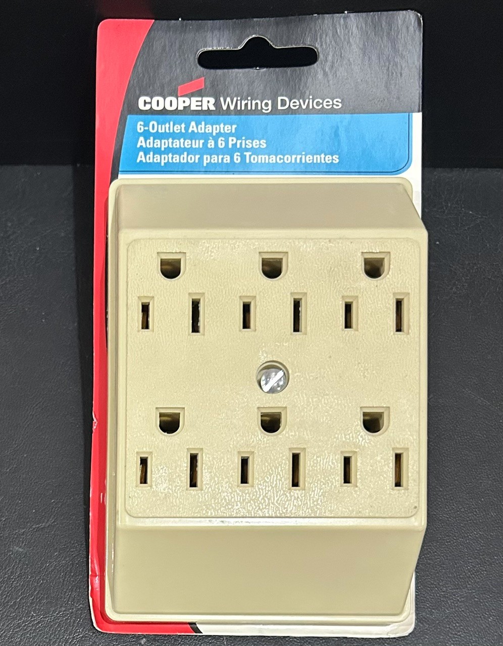 Cooper C1146V 6-Outlet Grounding Tap, Ivory
