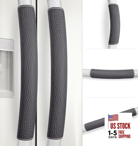 Refrigerator Handle Covers PCS, Adjustable Appliance Handle 5 Charcoal Black