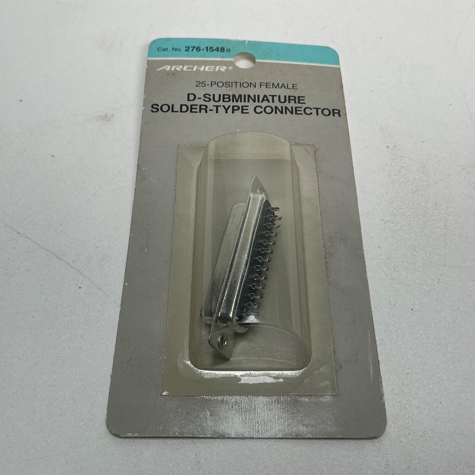 Archer 25-Position Female D-Subminiature Solder-Type Connector 276-1548B New
