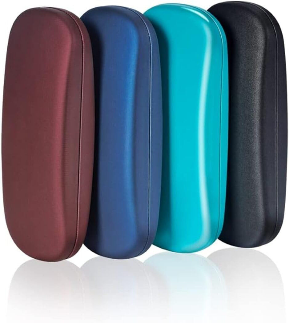 Eyeglasses Case (4 Piece) Unisex Hard Shell Eyeglasses Cases Protective Case New