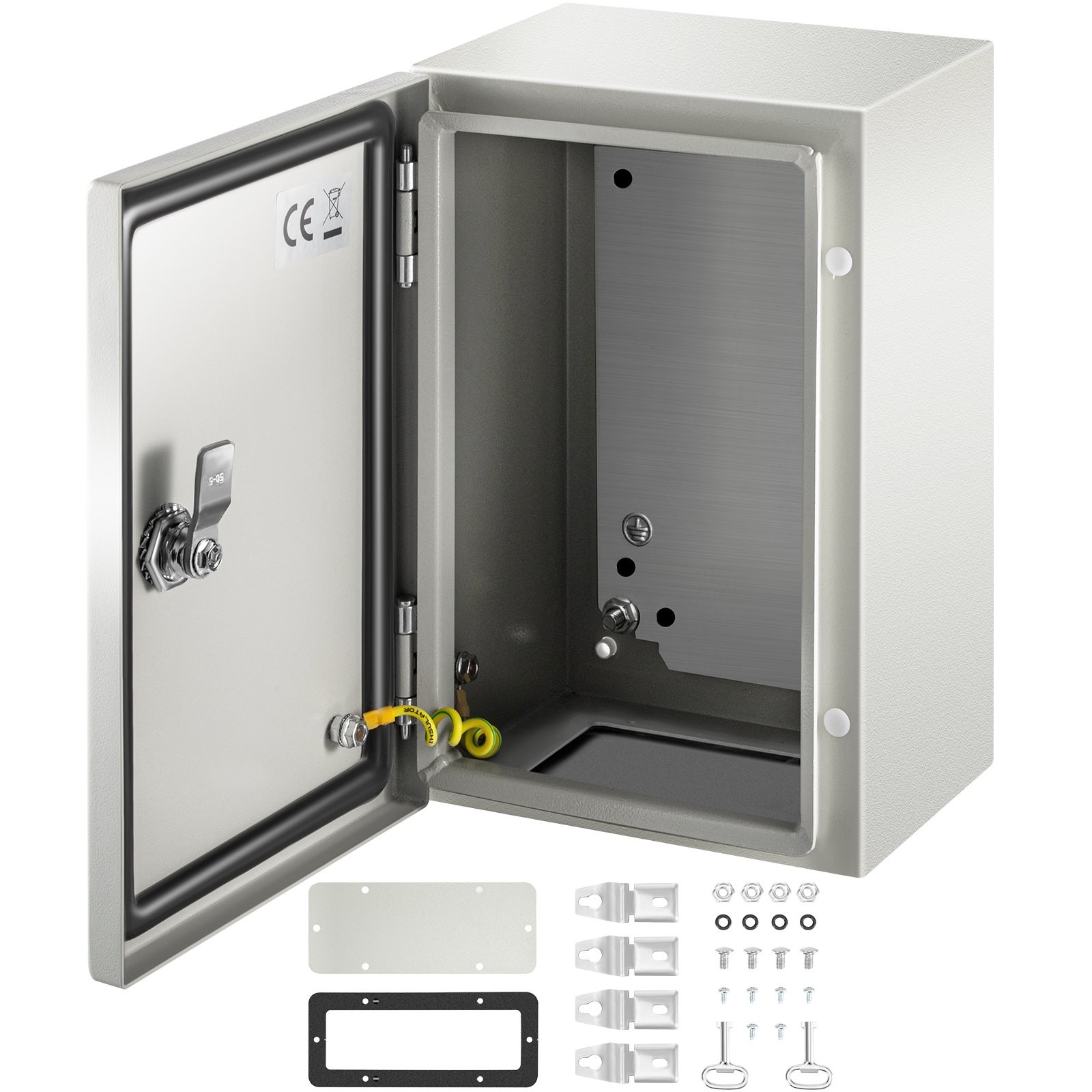 Steel Enclosure ,12 X 8 X 6'' NEMA 4X Steel Electrical Box, IP66 Waterproof