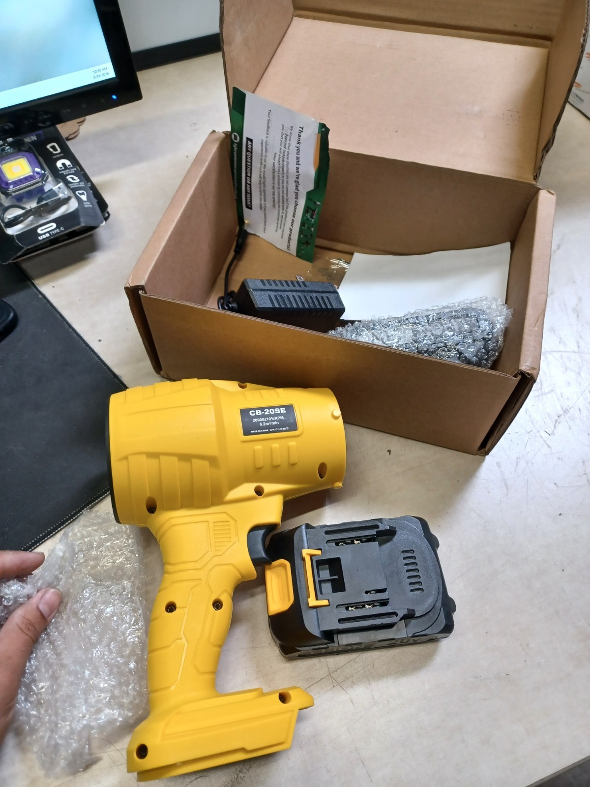 TEGATOK 20V Cordless Turbo Jet Blower