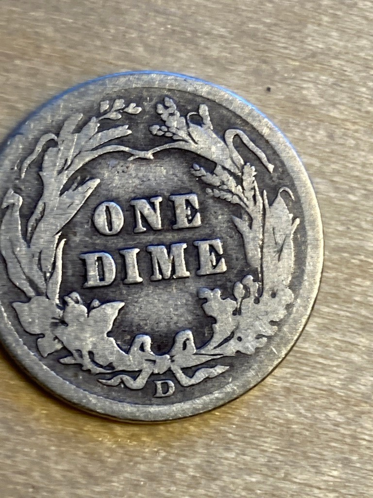 MERCURY DIMES, 4 SLABBED DIMES, FINE, VF...MINT MARKS