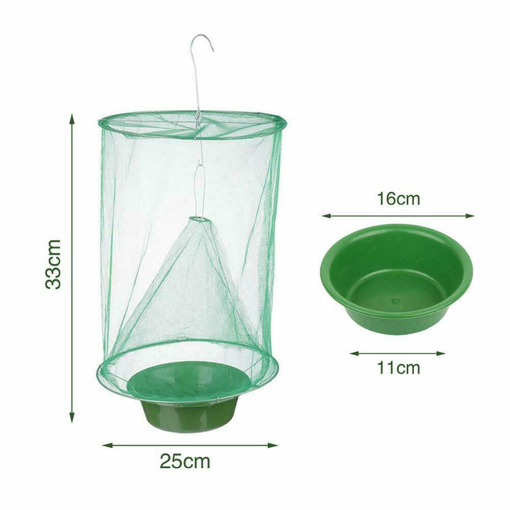 4 x The Ranch Fly Trap Reusable Fly Catcher Killer Cage Net Trap Pest Bug Catch