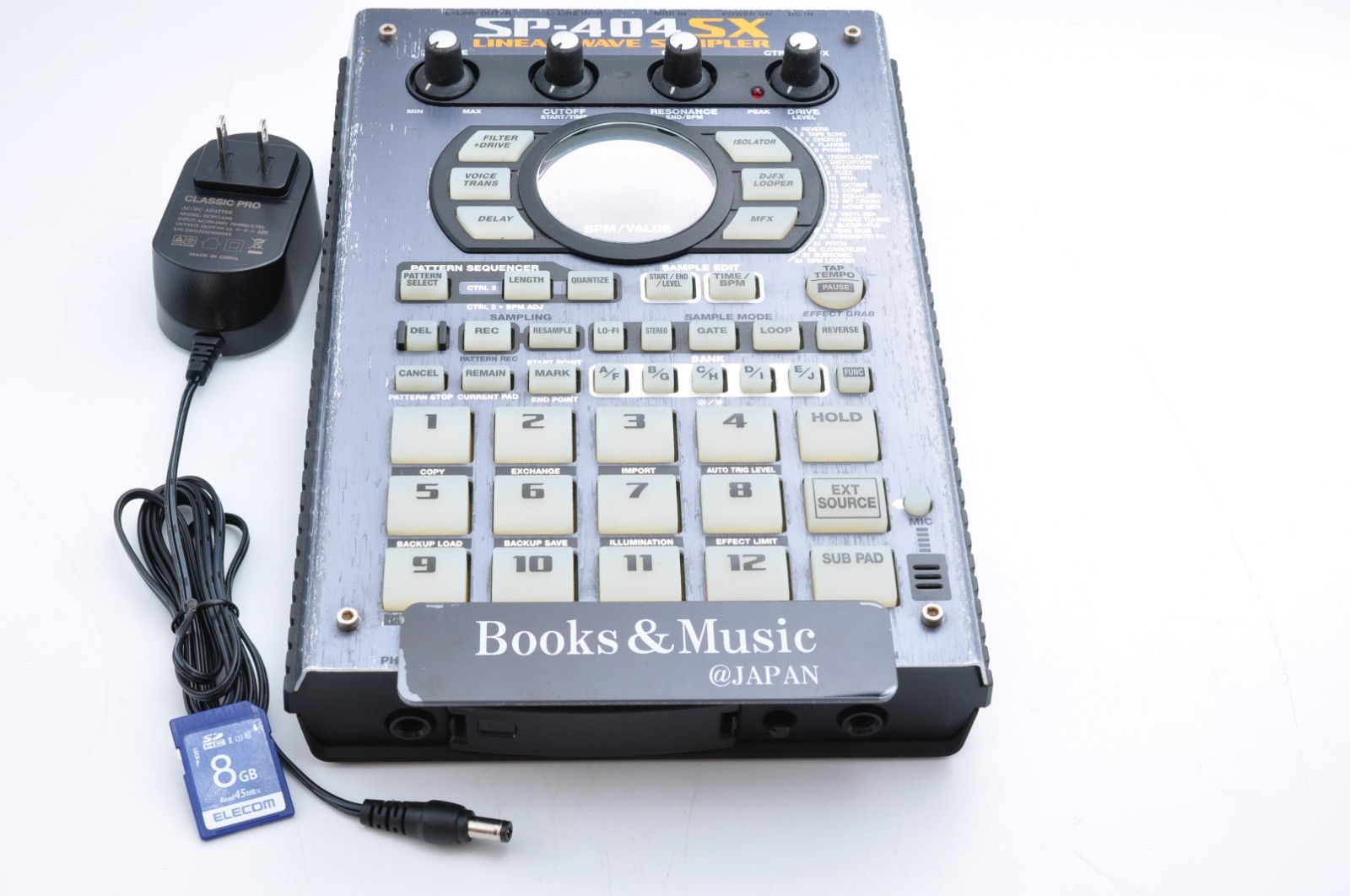 Roland SP-404SX Linear Wave Sampler 2011 w/Adapter + SD Card Working A4A2038