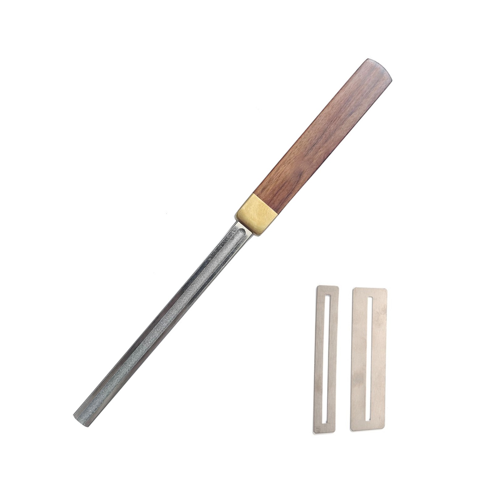 1-4mm 4-Gauge Slot Guitar Fret Crowning File Tool With 2 Neck Protection Sheets