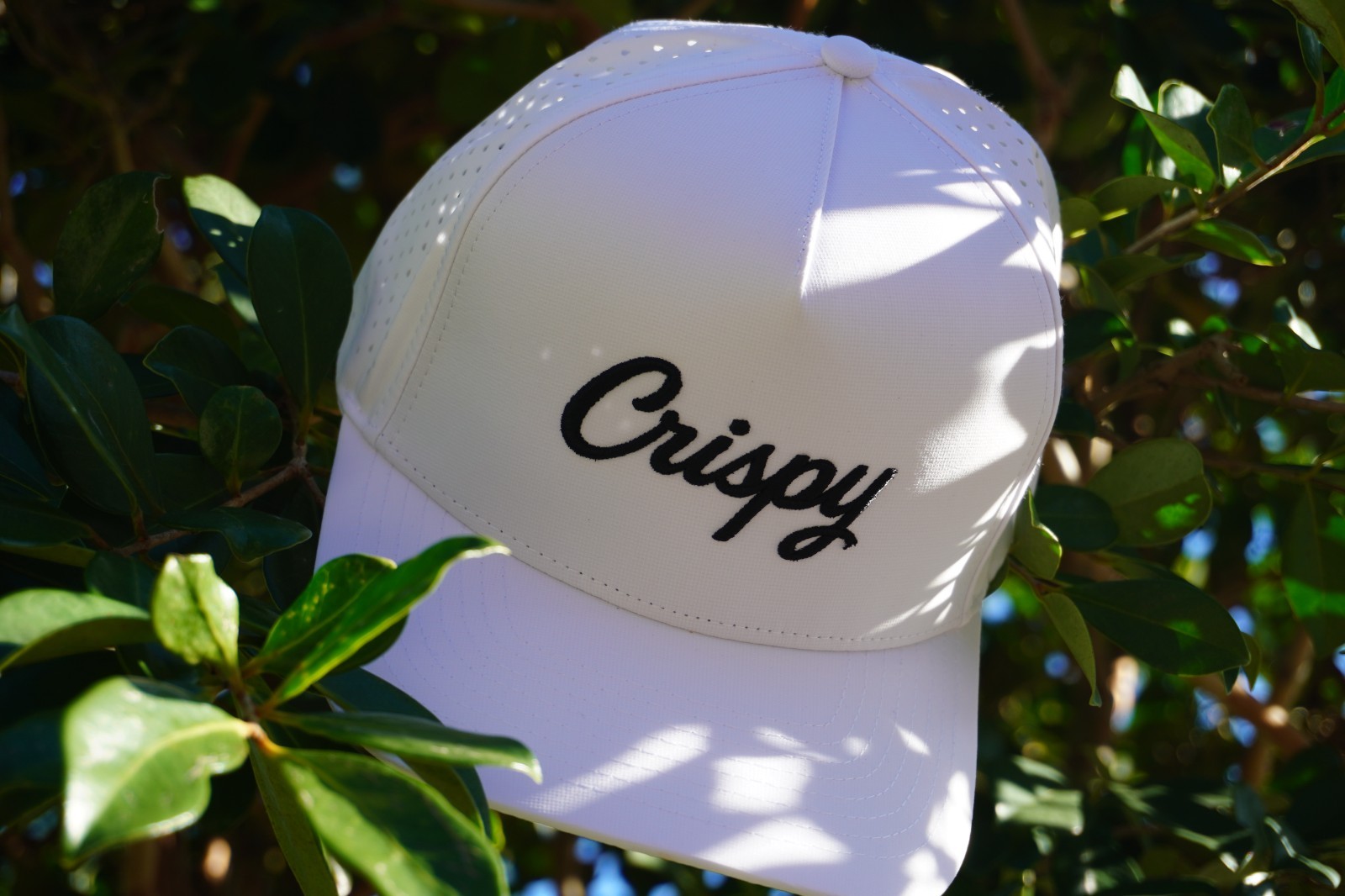 Crispy Golf Premium Performance Hat | PVC in White 001 Edition