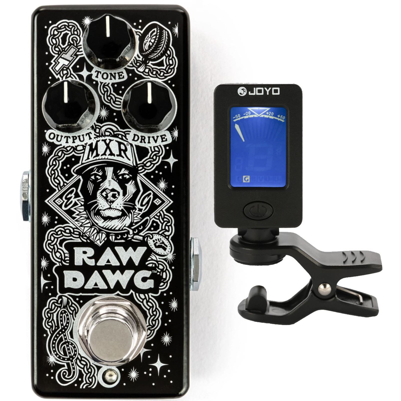 MXR EG74 Raw Dawg Overdrive Effects Pedal with Tuner