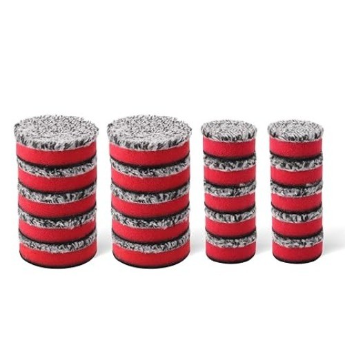2" Microfiber Cutting Pads 10 Pack, Heavy Cutting and Polis Color: 2 Inch Sets