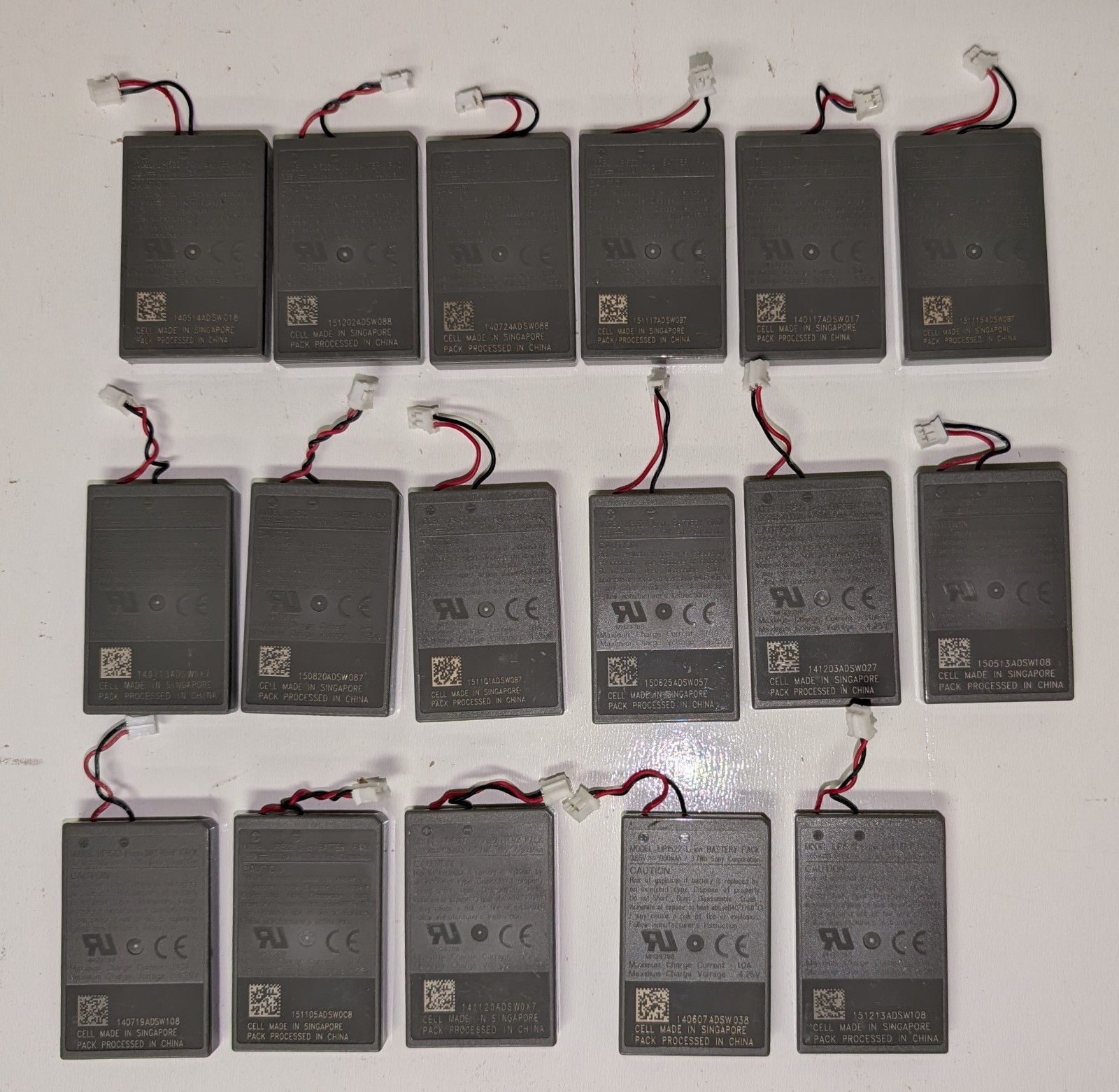 17 Lot Lithium-Ion Battery Pack LIP1522 for PS4 DualShock 4 Wireless Controller