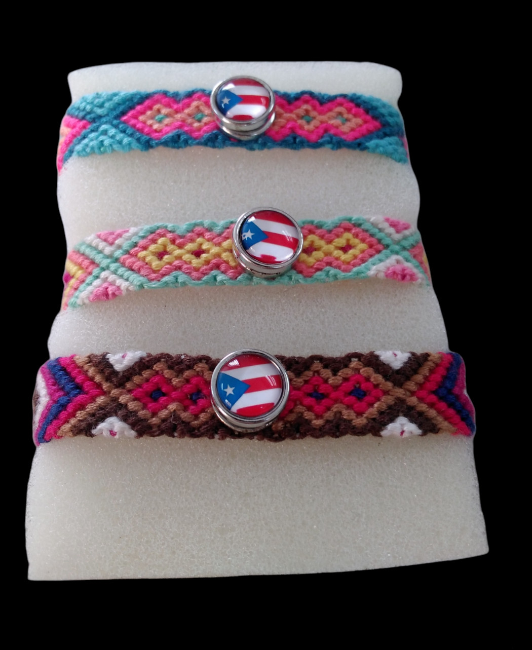 Puerto Rico flag handmade friendship bracelets