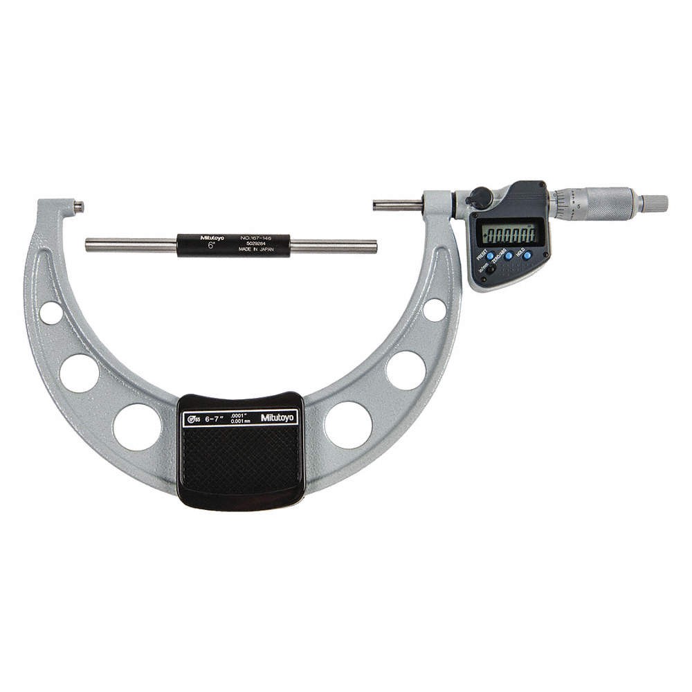 MITUTOYO 293-352-30 Micrometer,Digital,I/M 6" to 7",0.0001" 392N43
