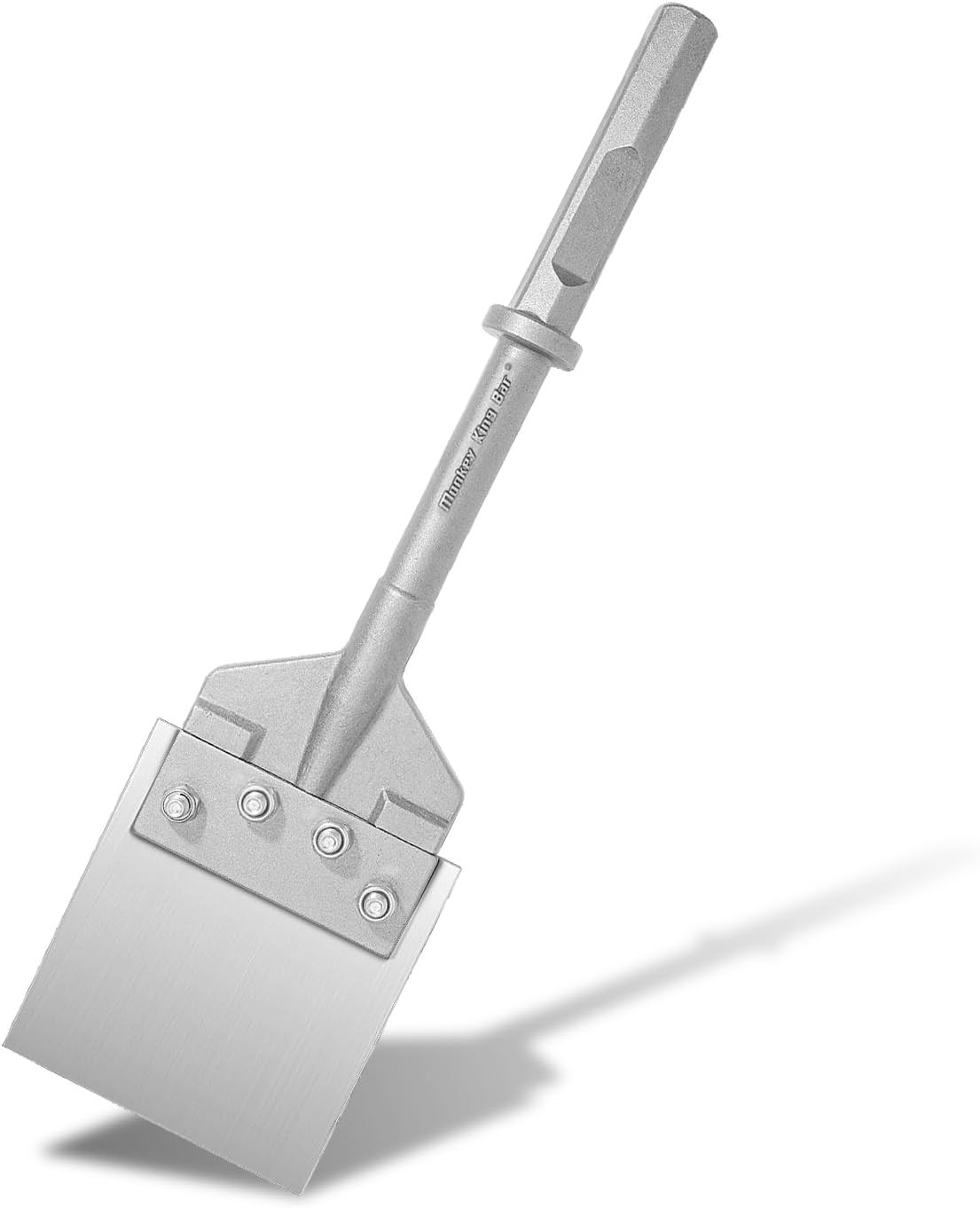 -Hex/Notch 1-1/8" Floor Scraper-21" x 6"Heavy Duty Chisel-Adhesive Removal, Thin