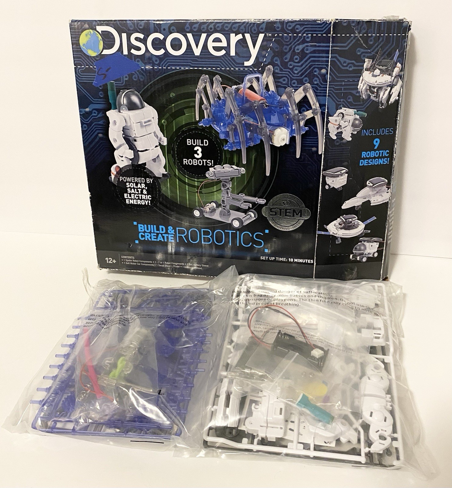 Kids Discovery Build & Create Robotics Kit Open Box