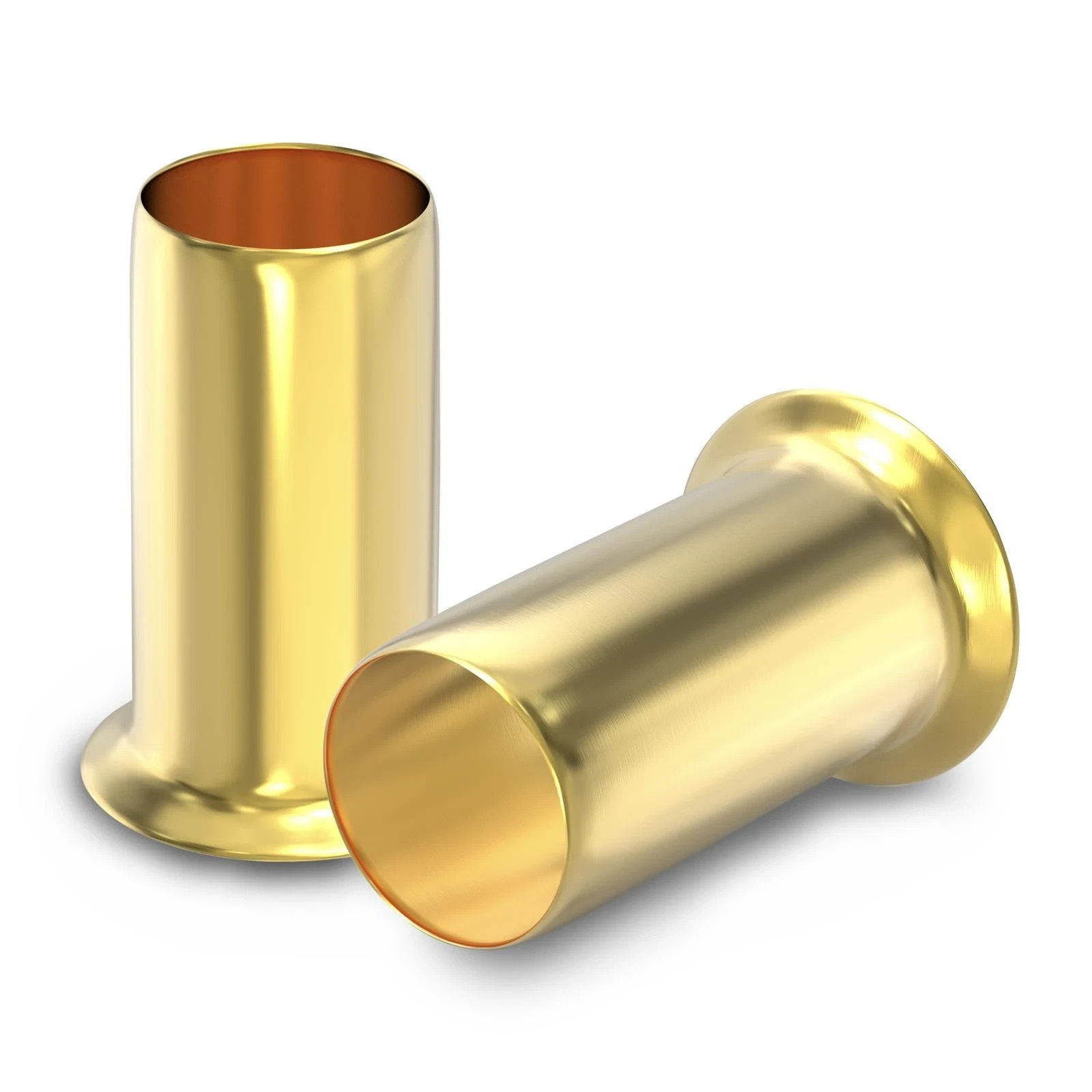 Brass 3/8" Tube OD Compression Fitting 100 PCS Insert Tube Support Sleeve