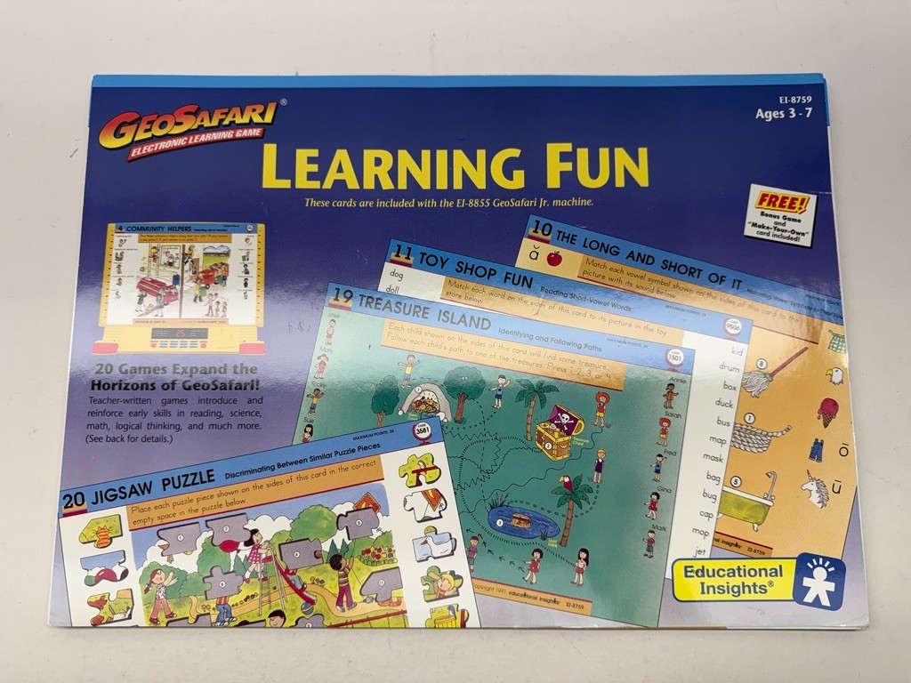GeoSafari Learning Fun Game Card Set #EI-8759 Complete Combine N Save