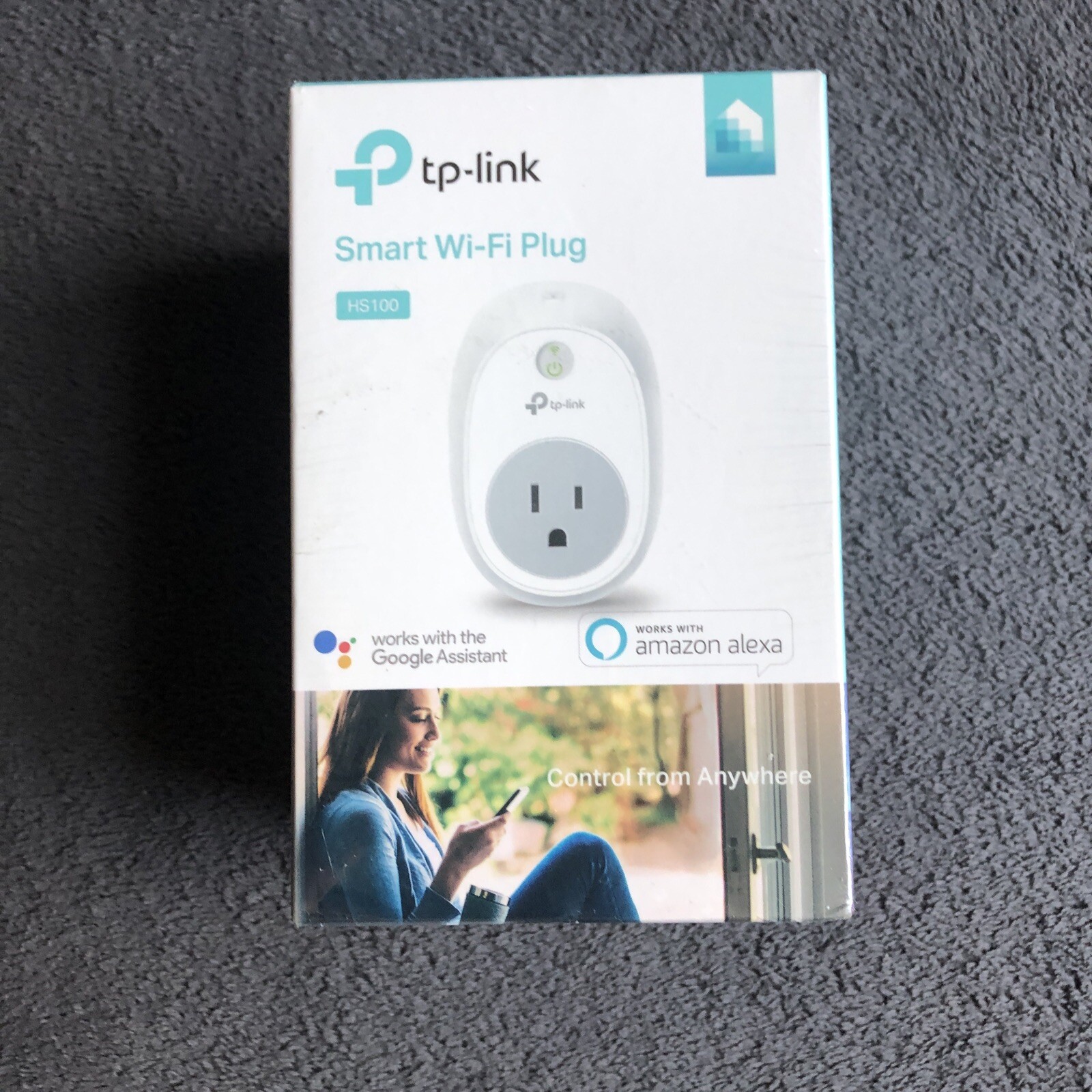 TP-Link HS100 Wi-Fi Alexa Google Home Smart Plug Kit Remote Socket Controller