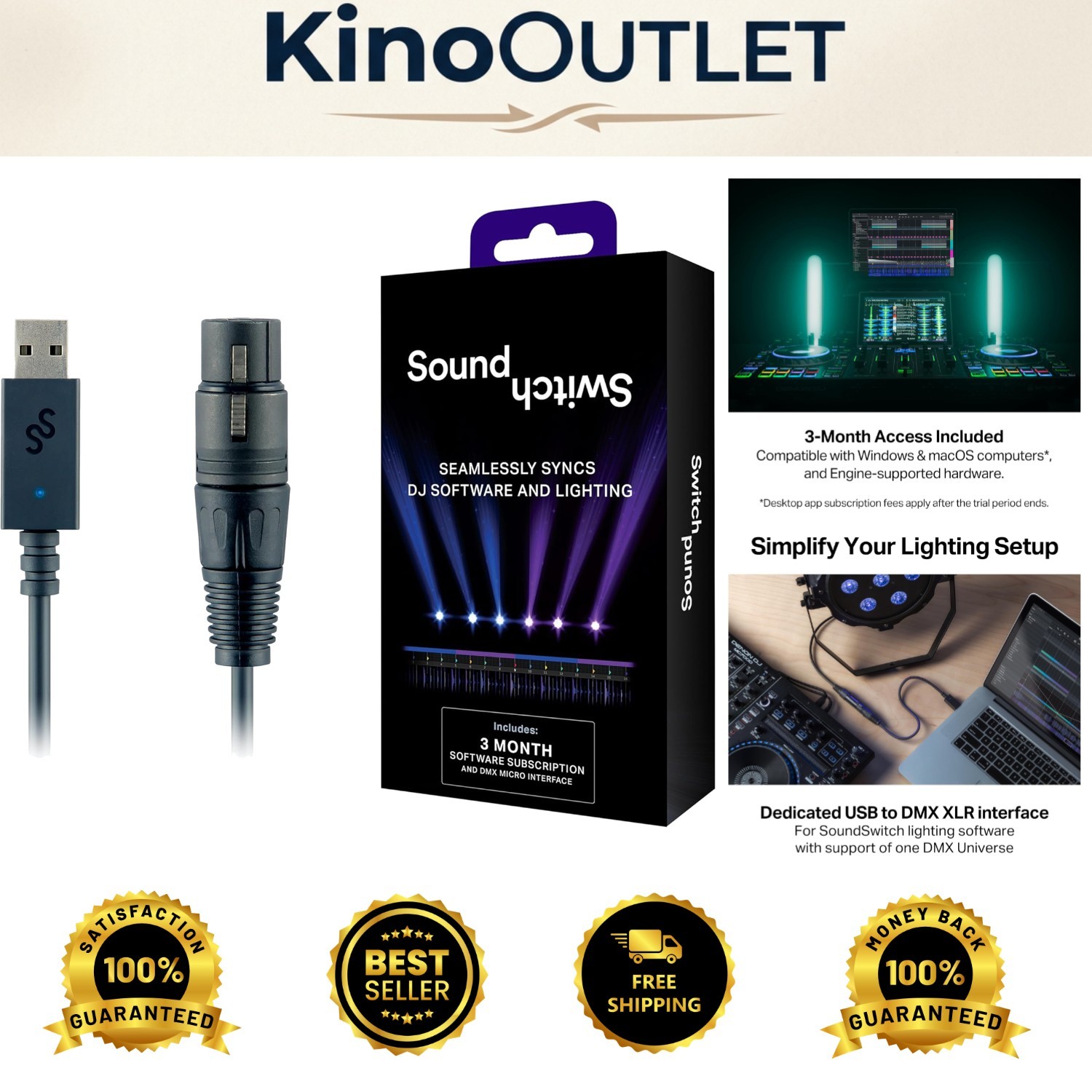 Revolutionary DMX Interface - Compact USB Design with LED Status Indicator