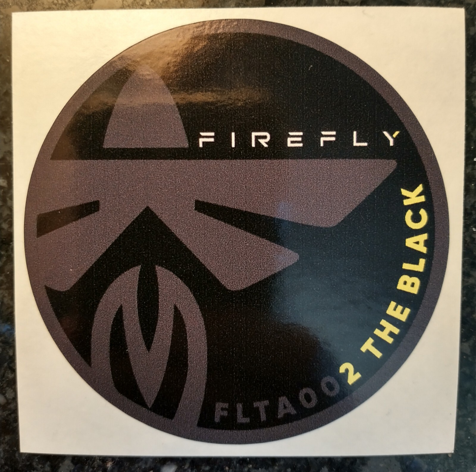 Firefly Alpha Flight 2 - To The Black FLTA002 Mission 3" STICKER launch logo