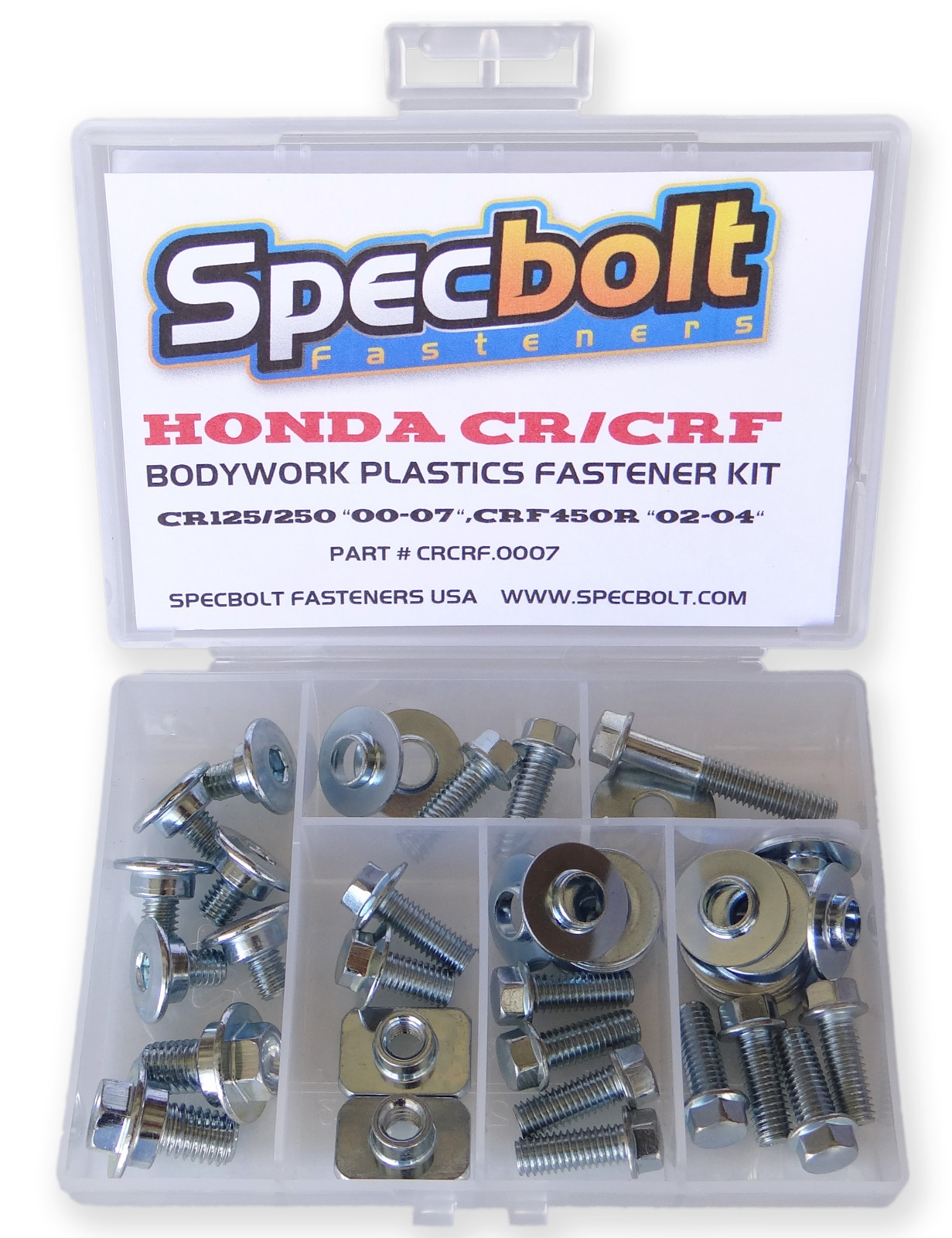 Honda CR CRF Plastics Bolt Kit CR125 CR250 "00-07" & CRF450R "02-04" #CRCRF0007
