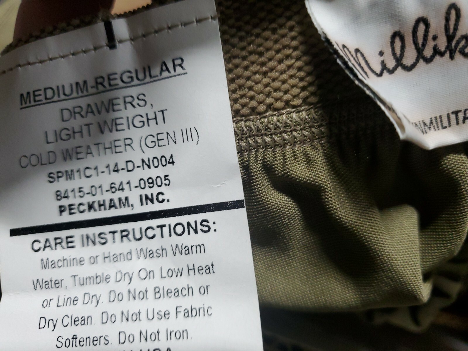 coyote brown poly pro WEIGHT BASE LAYER US ARMY LEVEL 1 medium regular