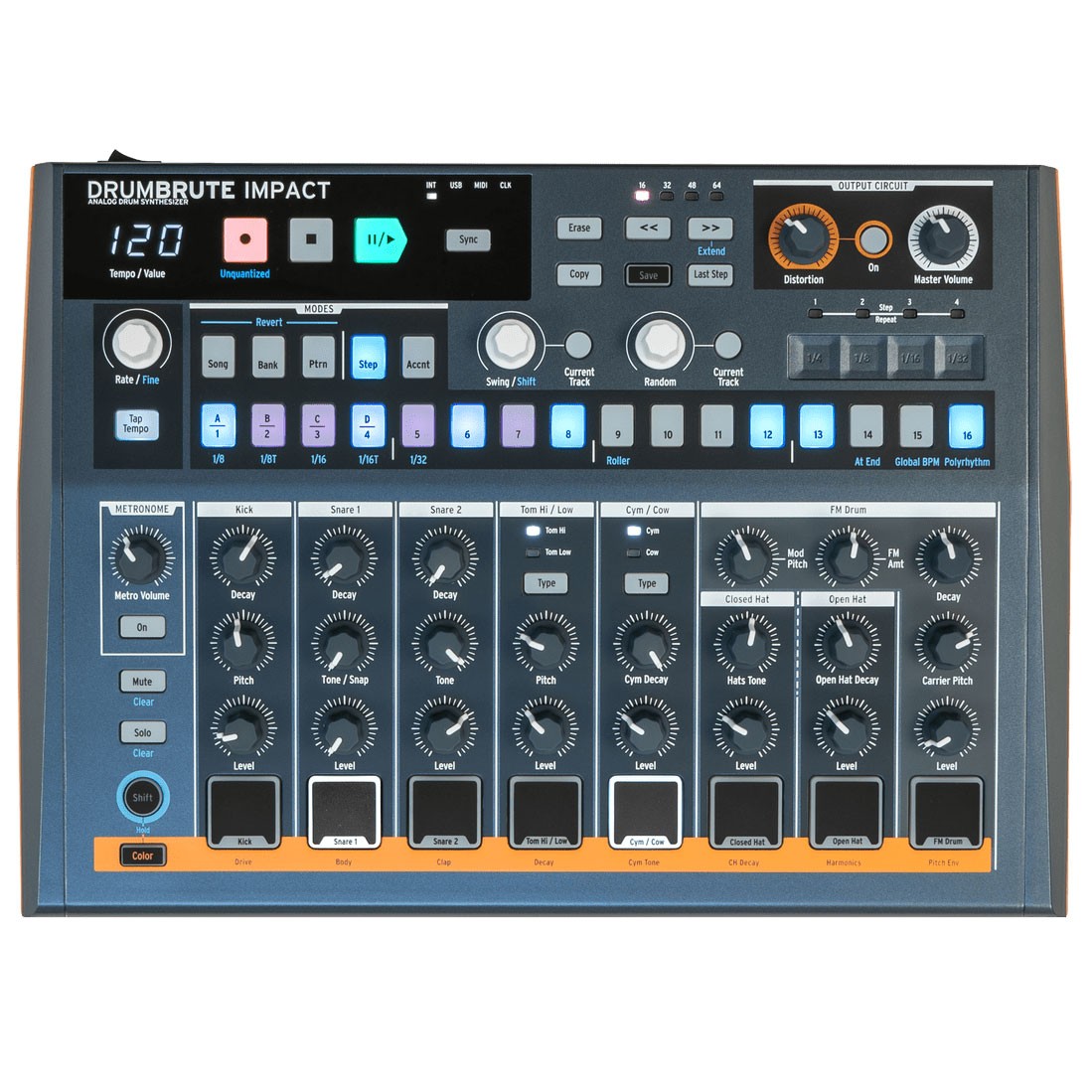 Arturia DrumBrute Impact Analog Drum Machine