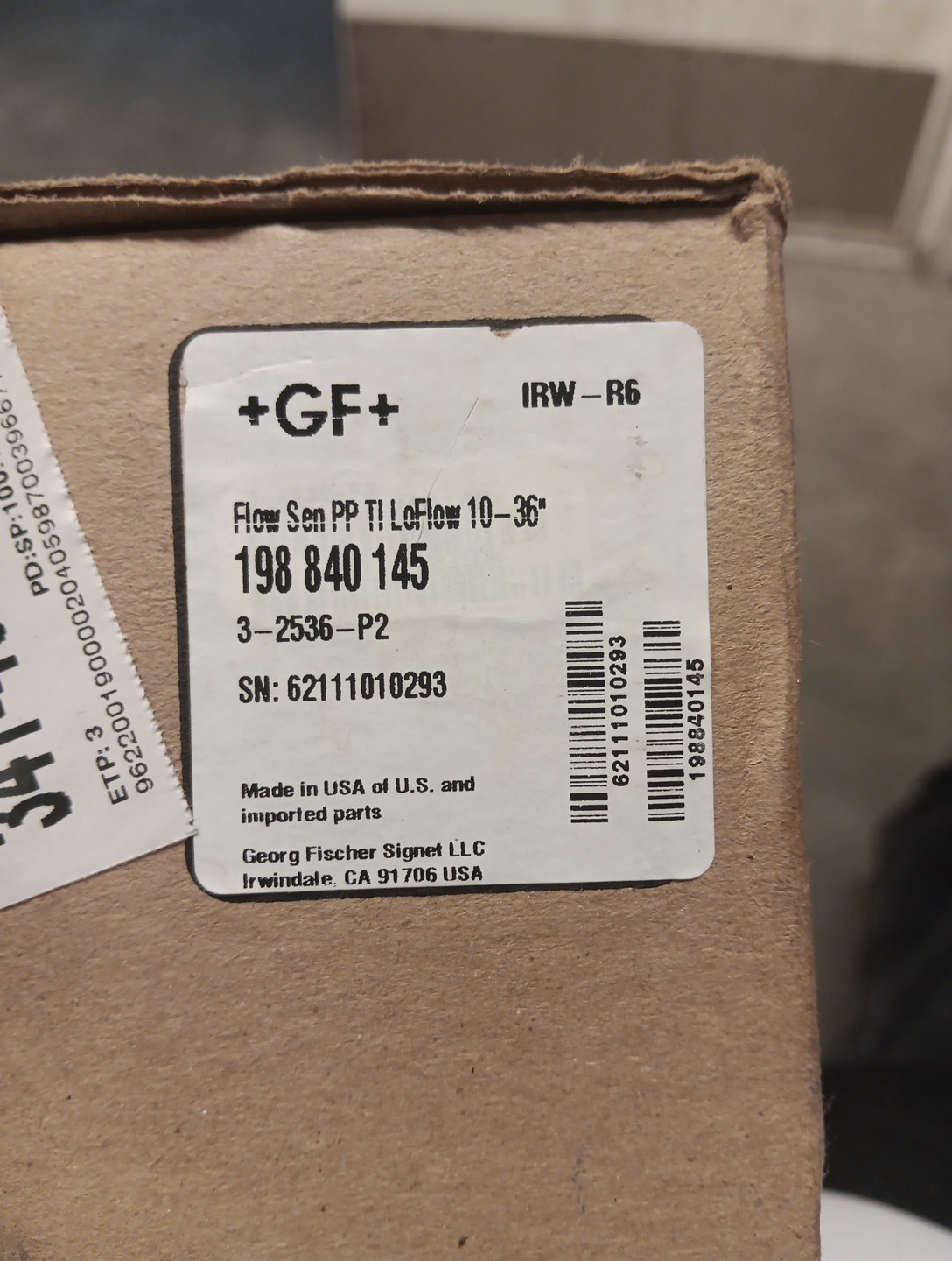 GF Flow Sensor 198 840 145