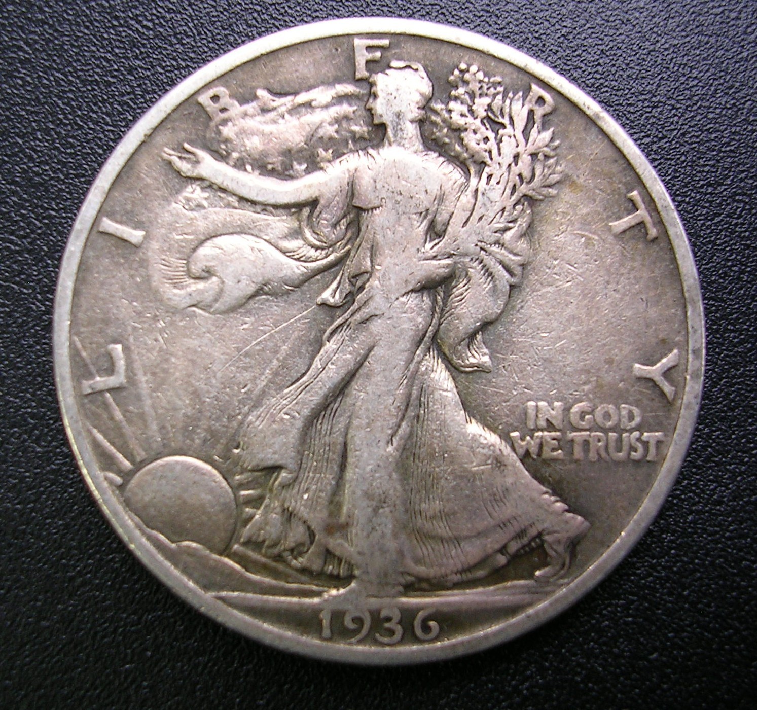 1936 S Walking Liberty Half Dollar US Coin~90% Silver ~ San Francisco