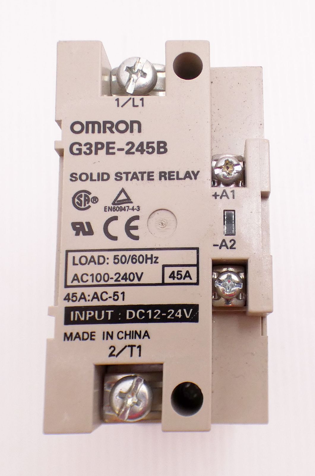 Omron G3PE-245B Solid State Relay -used-