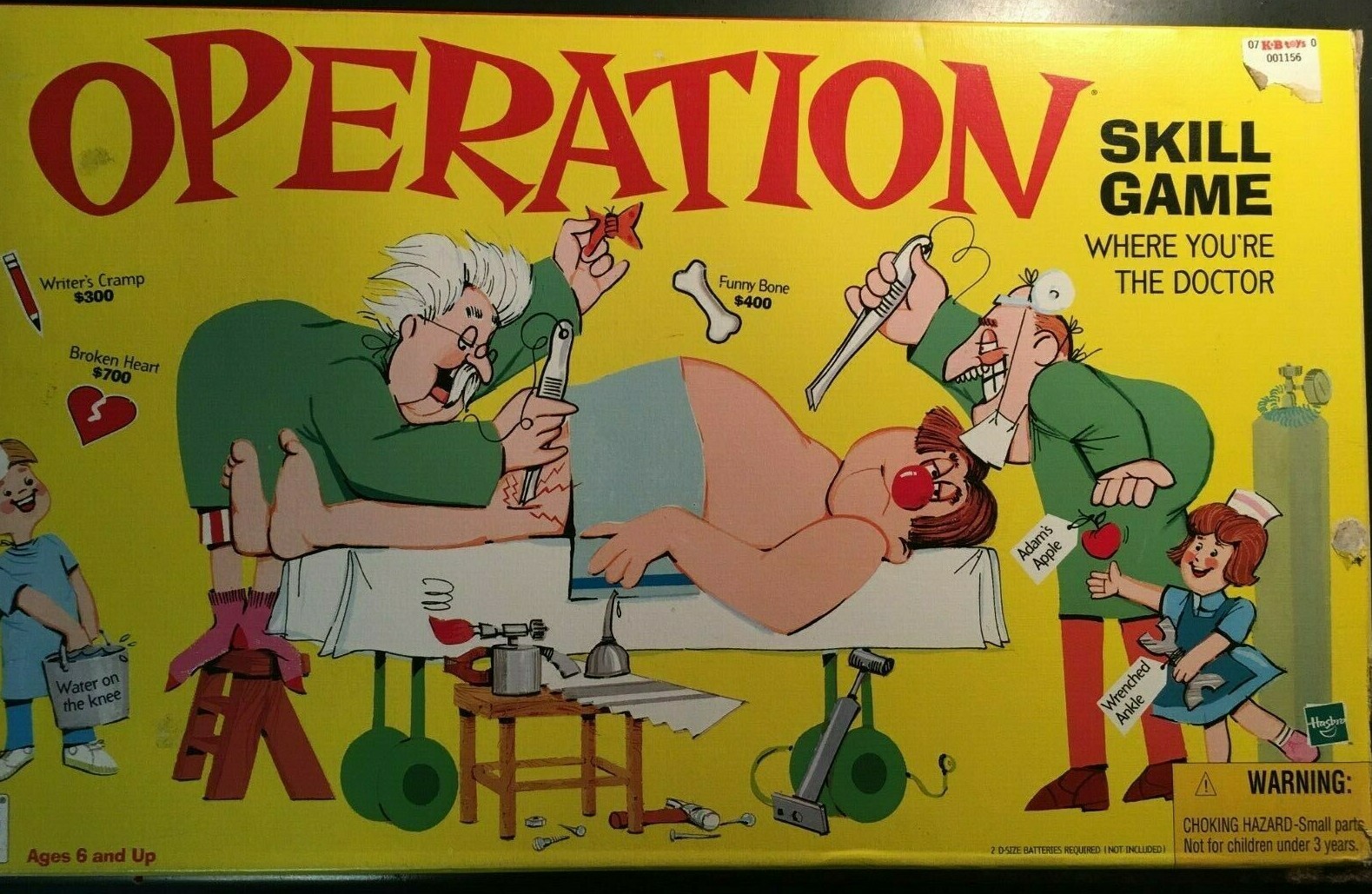 Operation 1999 WRENCHED ANKLE Game Replacement Piece Funatomy Part