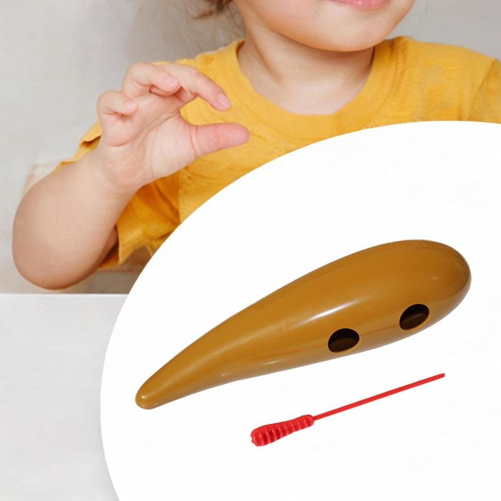 Fish Shape Guiro Musical Training Tool with Scraping Tool Easy to Play