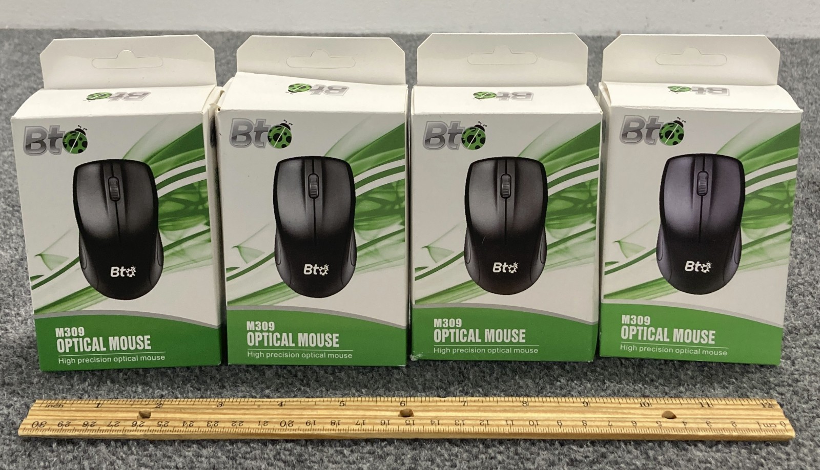 Lot of 4 BTO M309 High Precision Optical Mouse- Open Box -