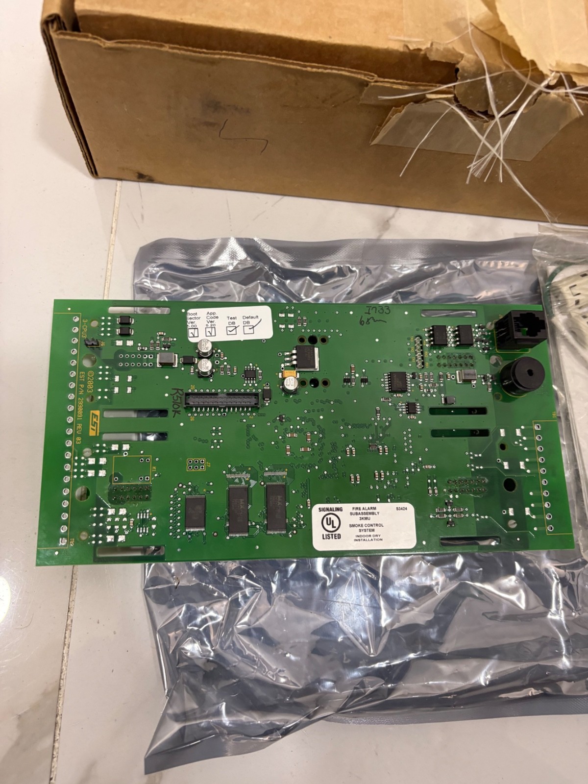 EDWARDS EST 3-ANNCPU3 CENTRAL PROCESSOR UNIT 3100650 REV 5