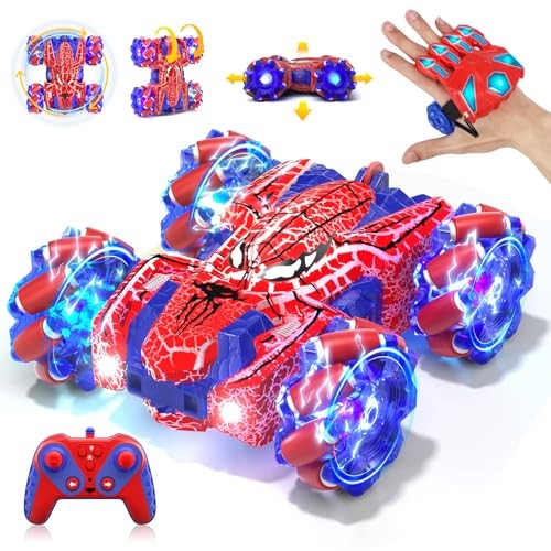 Spider Gesture Sensing Remote Control Car, Double Sided RC Cars with Full Red