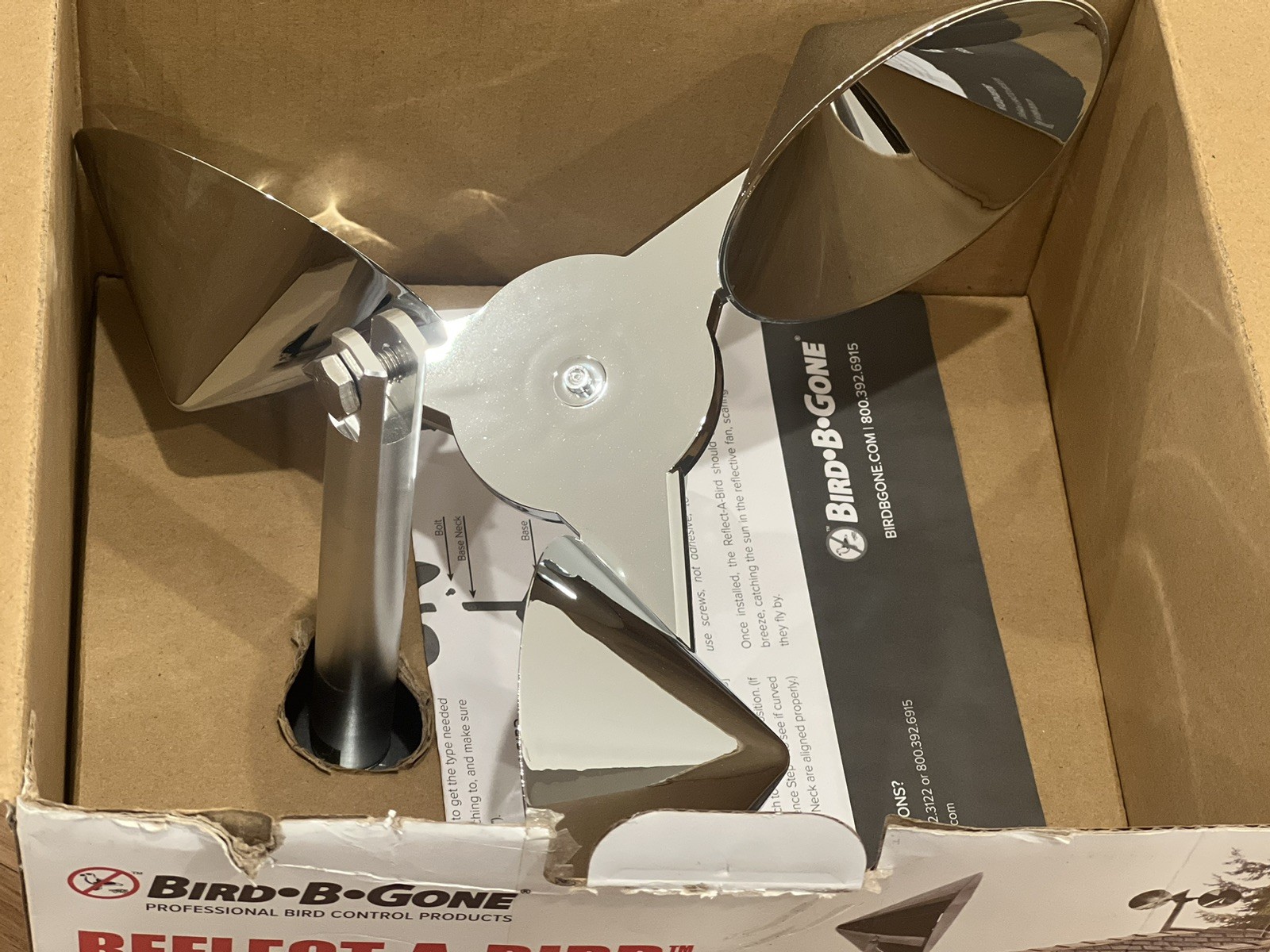 Bird B Gone - Reflect-A-Bird - Reflective Spinning Deterrent - Repels Pigeons...