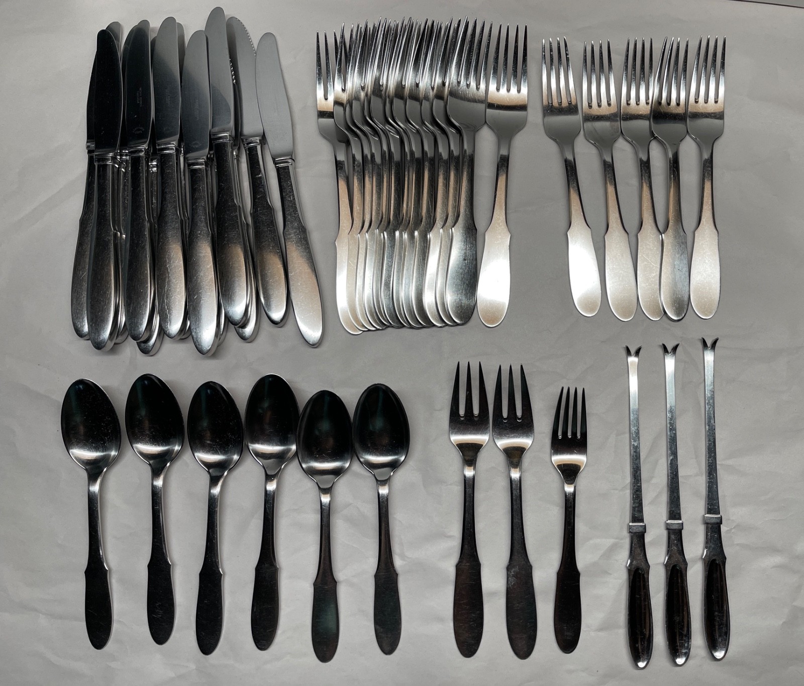 Georg Jensen Mitra Stainless Satin Denmark Flatware Knife Fork or Spoon - Choice