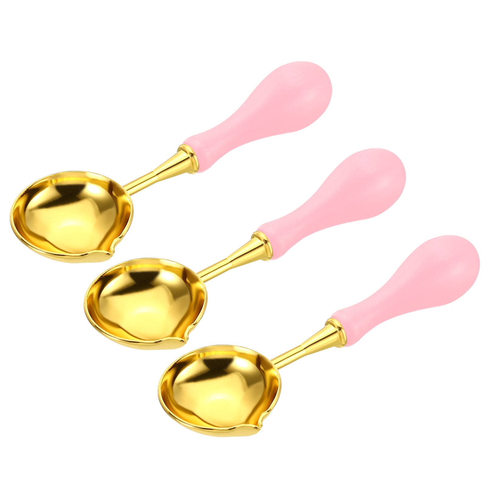 3 Pcs Wax Seal Spoon,for Wax Seal Stamp Envelope (Pink, 4")