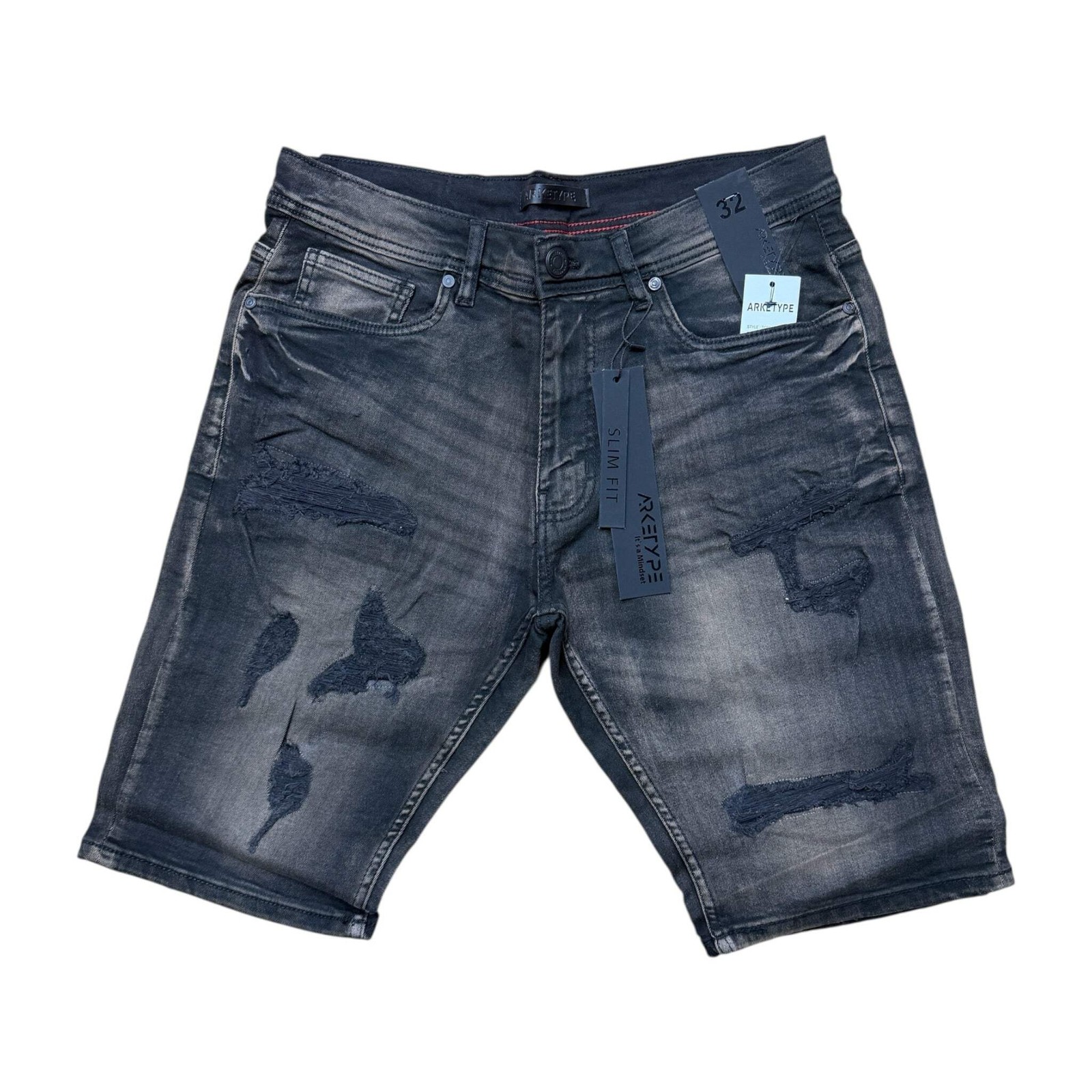 SC01 - Core Ripped Urban Slim-Fit Stretch Shorts