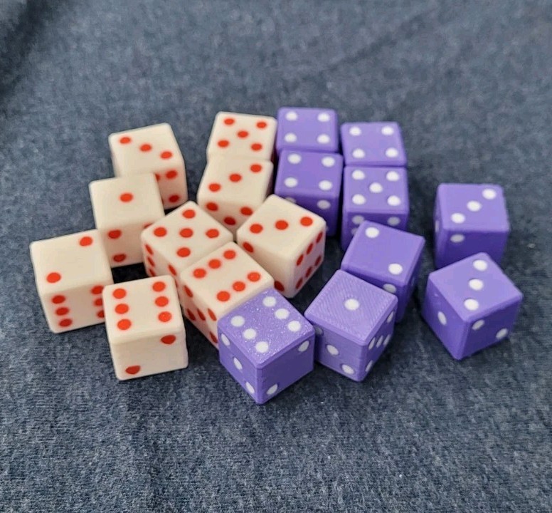 10 Custom d6 Dice - Any Color Combination! - Bulk Discounts!