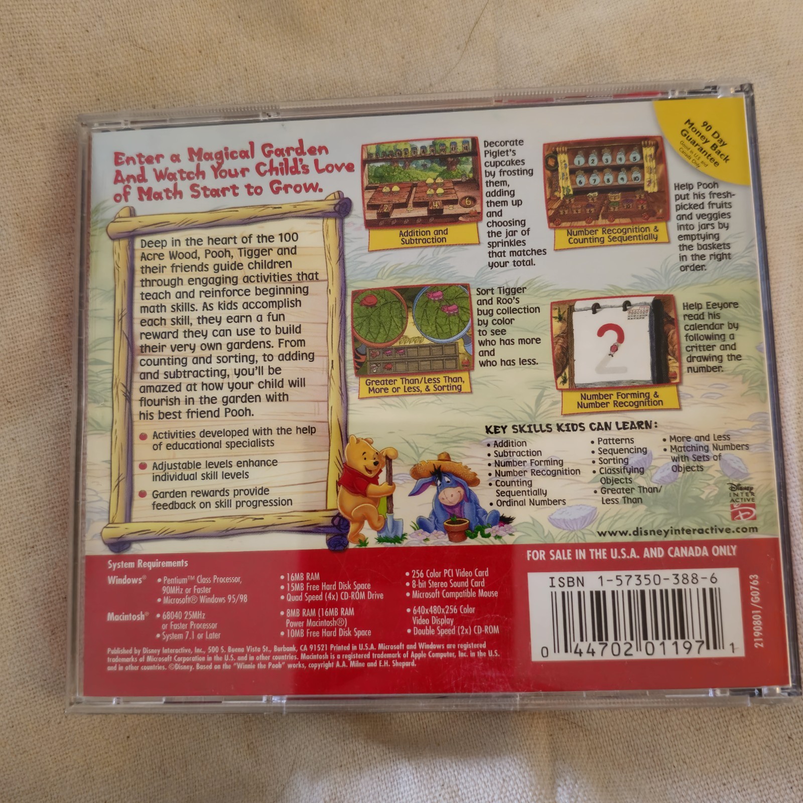 Disney And Clifford Learning Cd's. Math Reading And Misc.