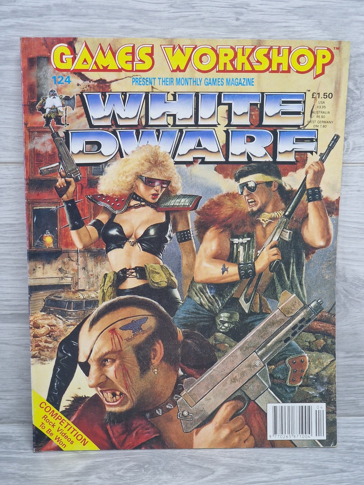 White Dwarf Magazine Games Workshop Issue 124 April 90 Warhammer 40k Dark Future